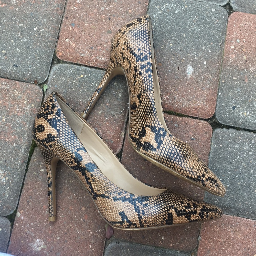 🎉 HOST PICK 🎉 Topshop heels snakeskin 38 - Picture 1 of 8